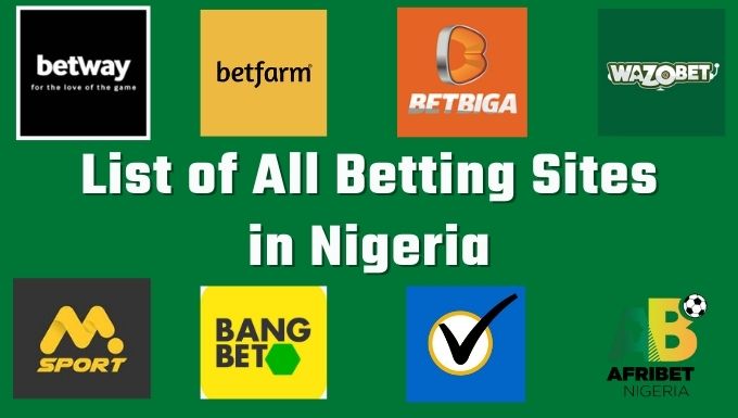 List of all betting sites in Nigeria